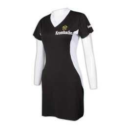 BG033 customized beer girl uniform matching color v-collar matching color collar Singapore beer girl uniform store   Prop shirt for filming BG033 customized beer girl uniform matching color v-collar matching color collar Singapore beer girl uniform store   Prop shirt for filming